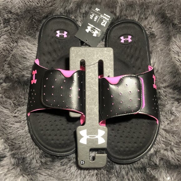 Under Armour Shoes - Under Armour 3026027 Womens UA Ignite Pro Slides Flip Flop Foam, Size 12